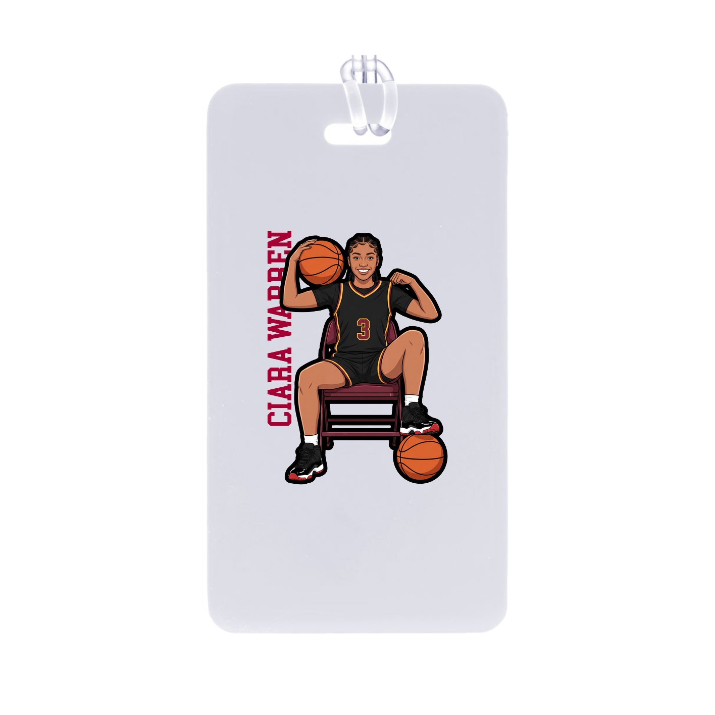 Bag Tag — Name Vertical in Classic