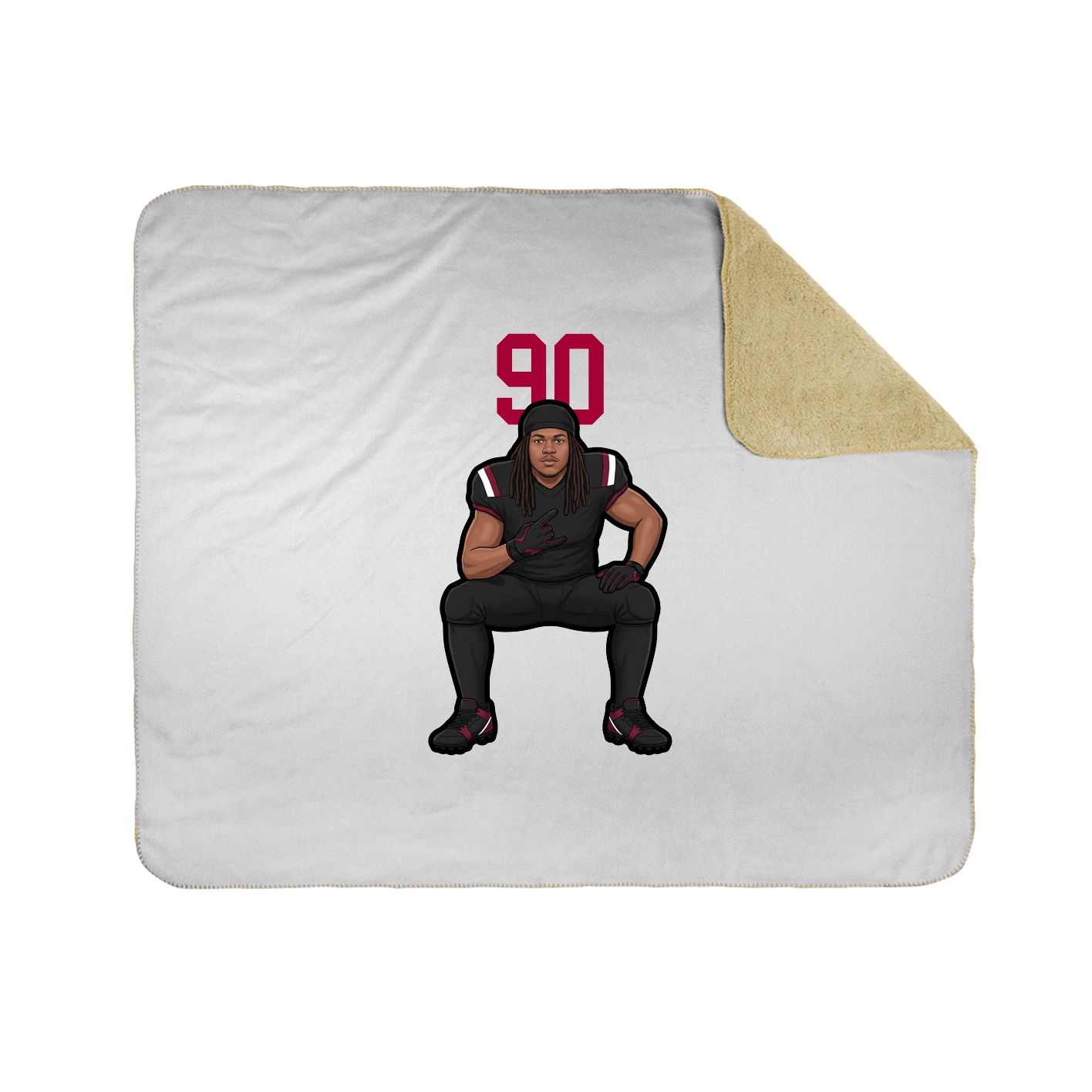 50x60 Sherpa Lined Throw Blanket