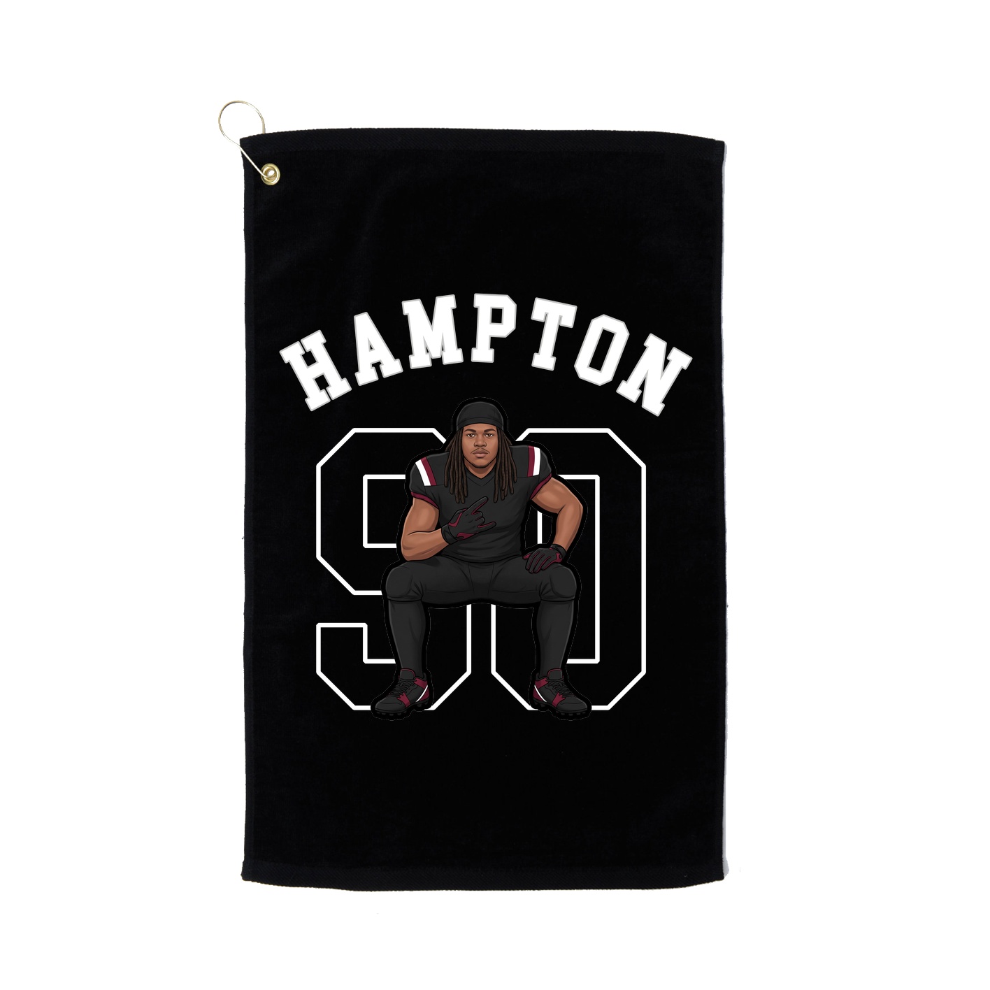 Golf Towel — Classic in Black