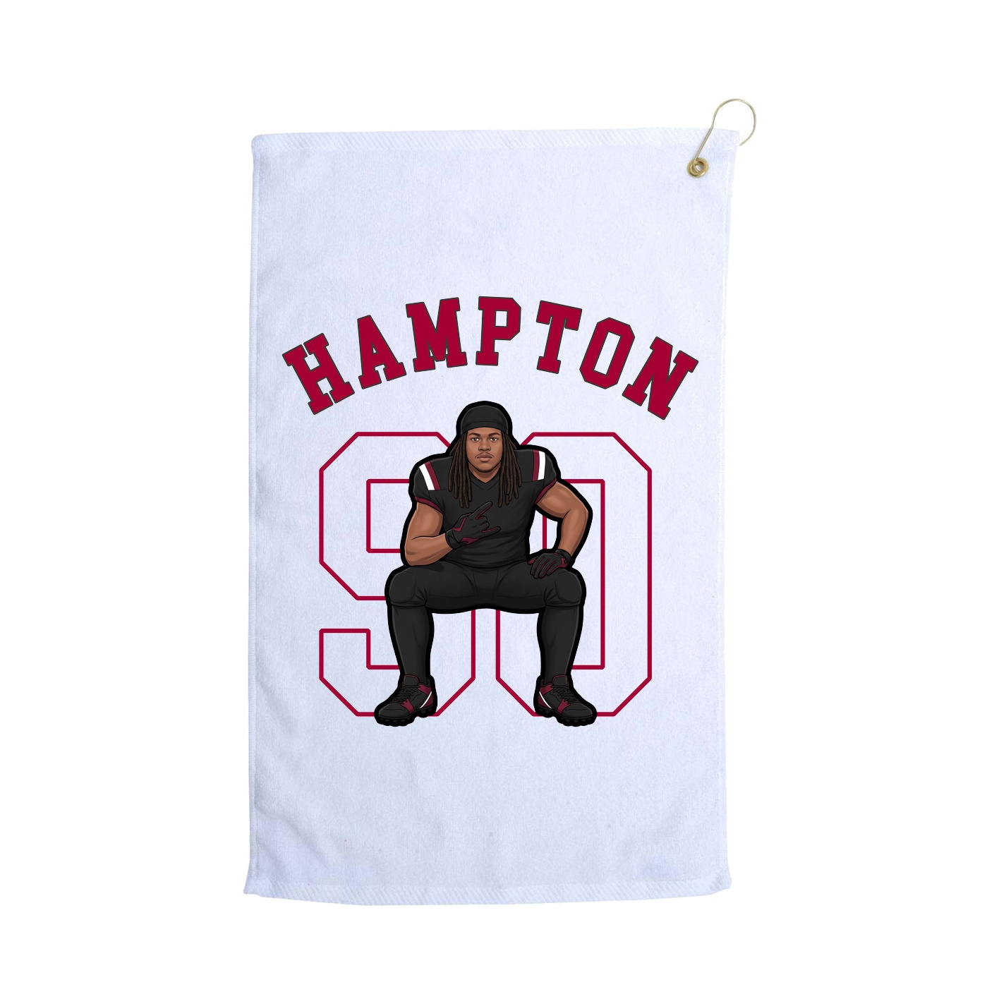 Golf Towel — Classic in White