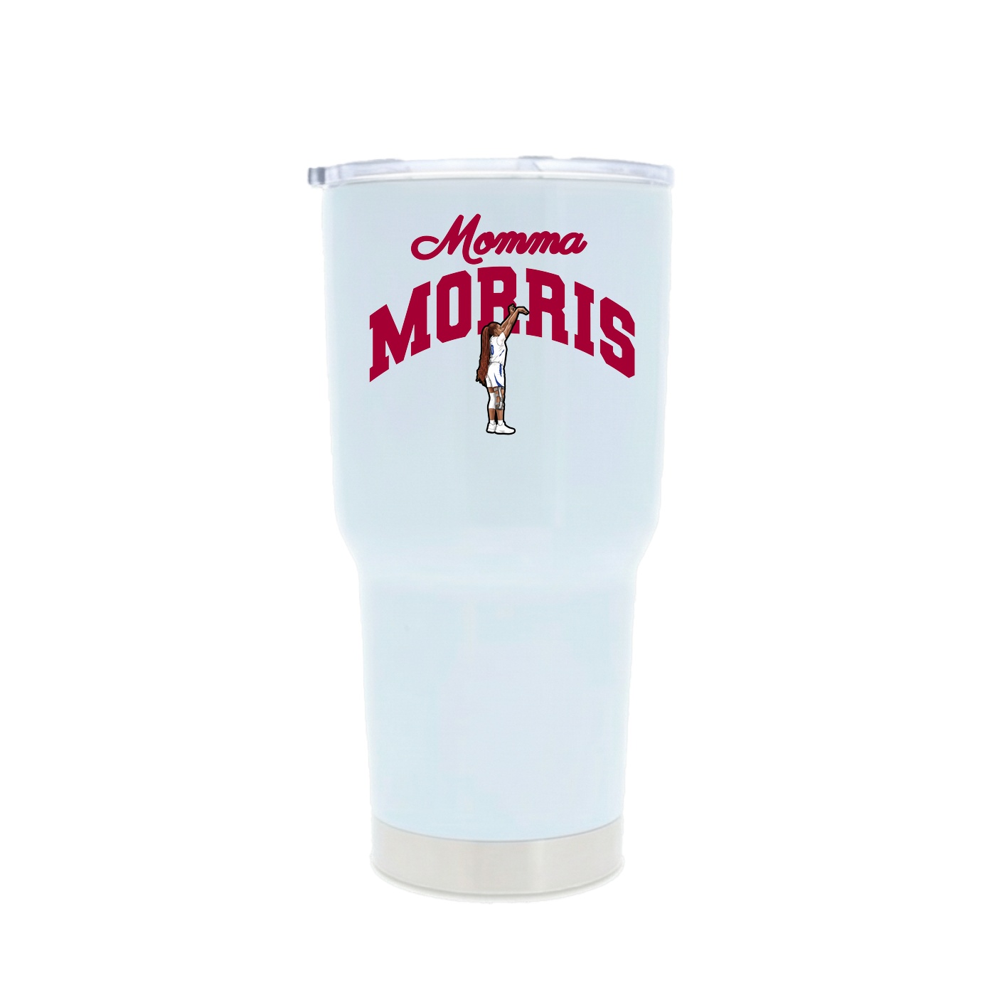 30oz Stainless Steel Tumbler — Mothers Day Arch in White