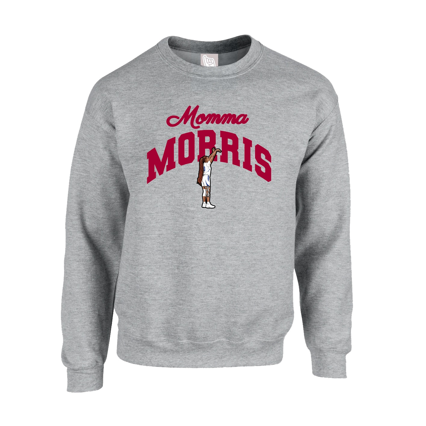 Fleece Crew — Mothers Day Arch in Grey