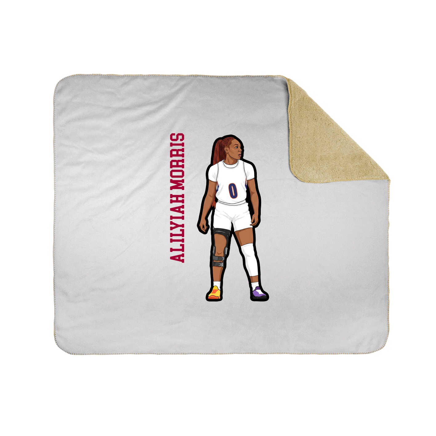 50x60 Sherpa Lined Throw Blanket