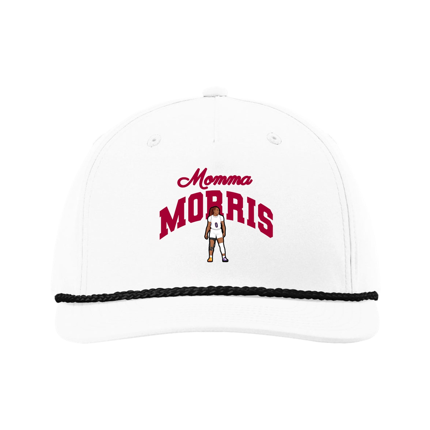 Five-Panel Classic Rope Cap — Mothers Day Arch in White