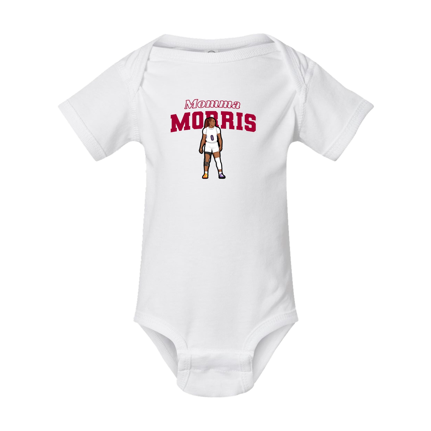 Baby Onesie — Mothers Day Block in White