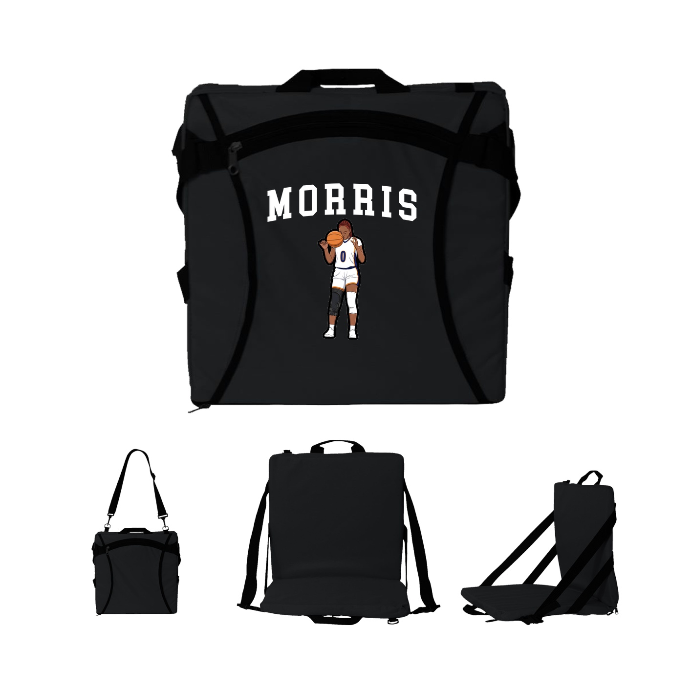 Folding Stadium Seat — Shirsey in Black