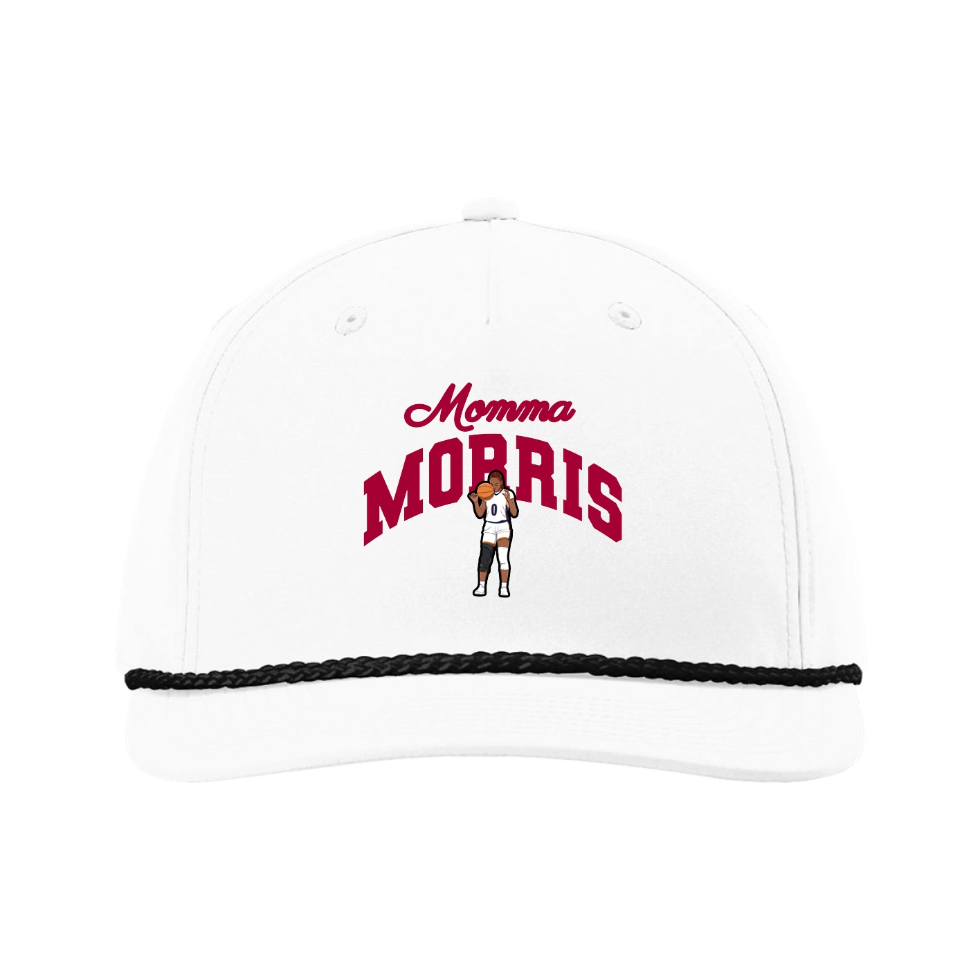 Five-Panel Classic Rope Cap — Mothers Day Arch in White