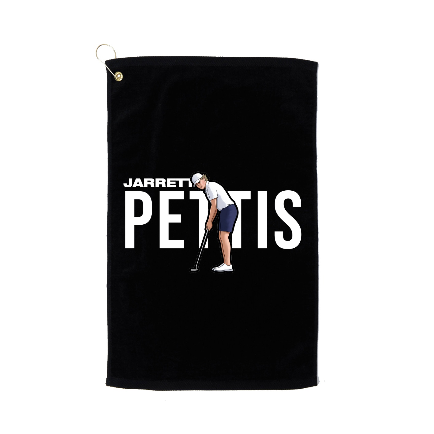 Golf Towel — Player Name in Black