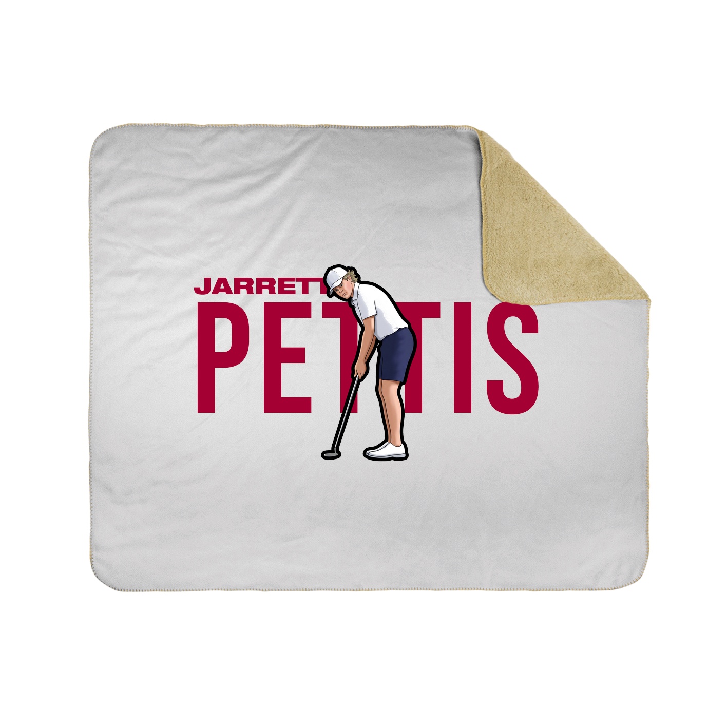Throw Blanket — Player Name in White
