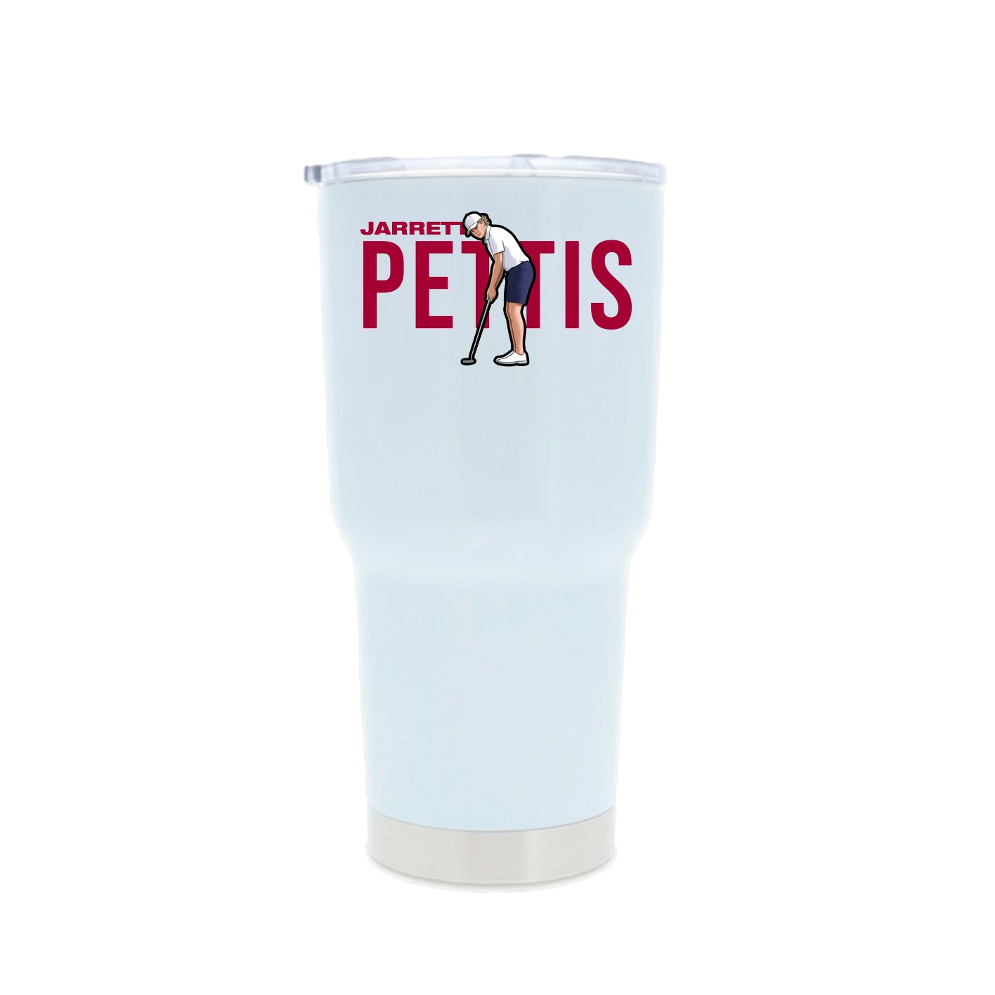 30oz Stainless Steel Tumbler — Player Name in White