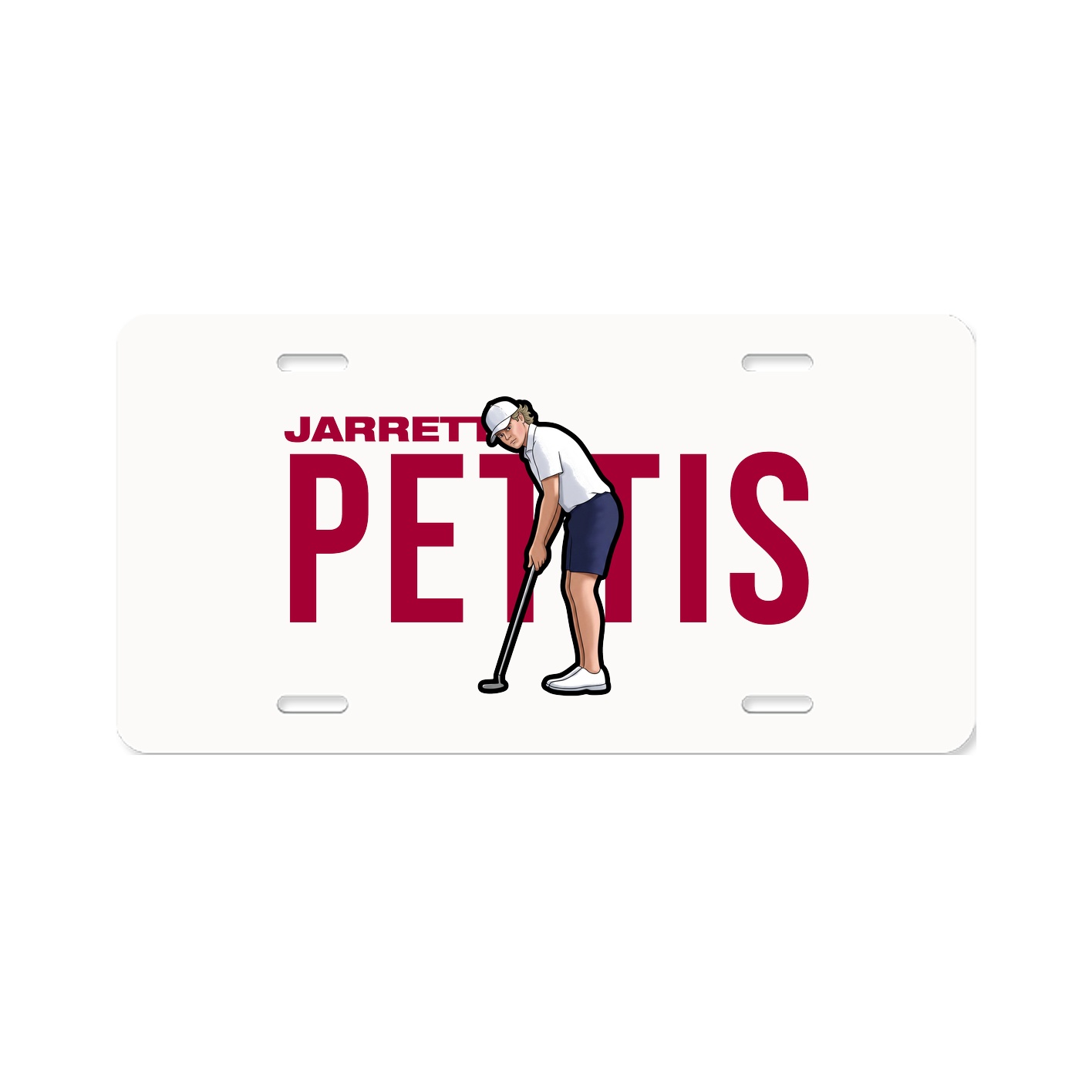 License Plate — Player Name in Classic