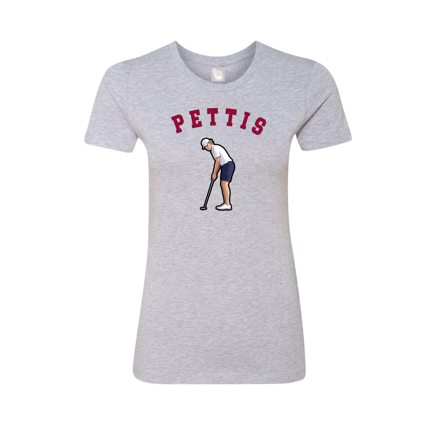 Fitted Women's Tee — Shirsey Arch in Grey