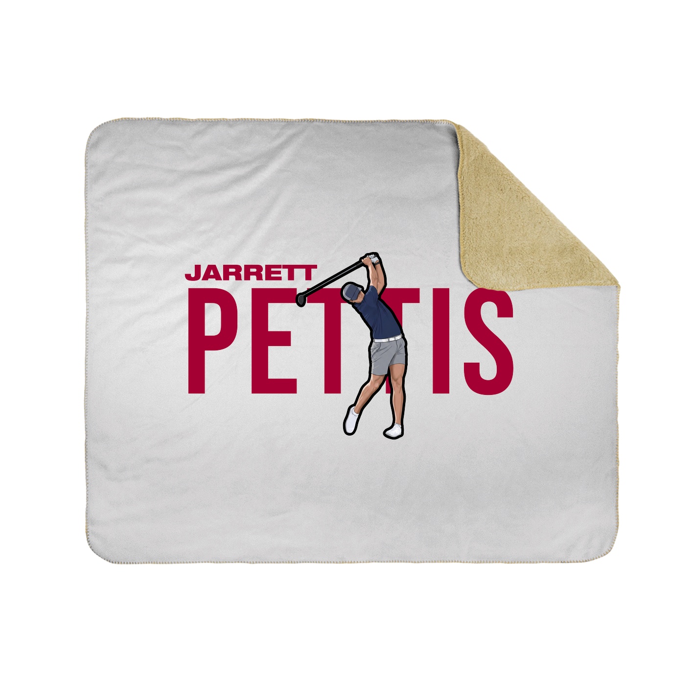 Throw Blanket — Player Name in White