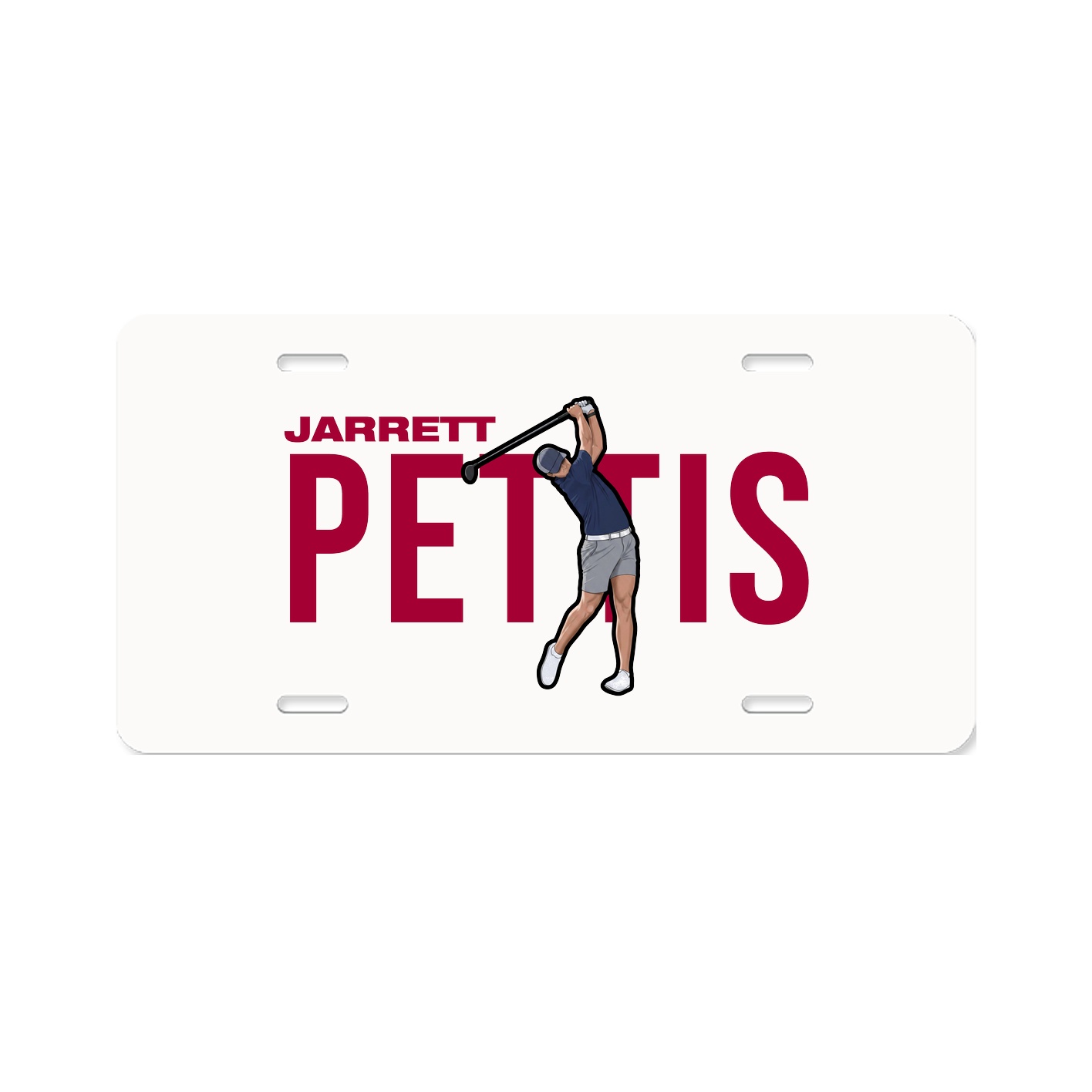 License Plate — Player Name in Classic