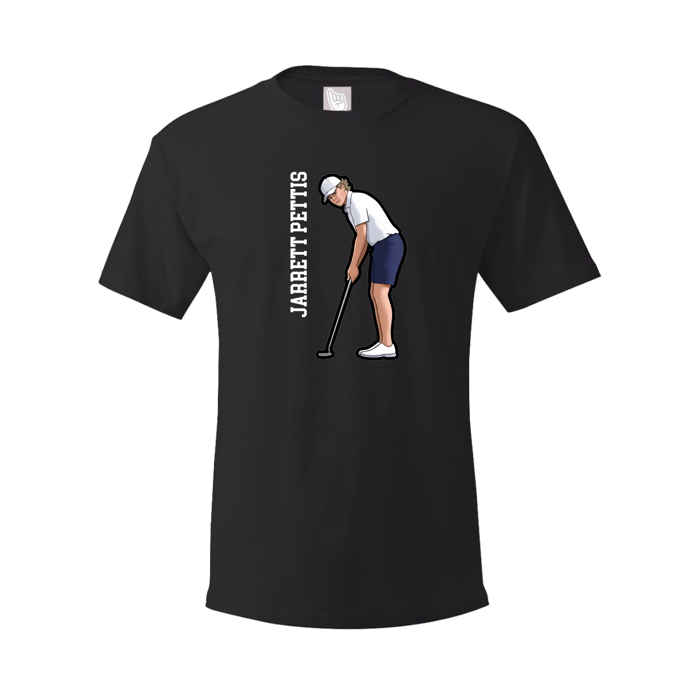 Tee — Name Vertical in Black