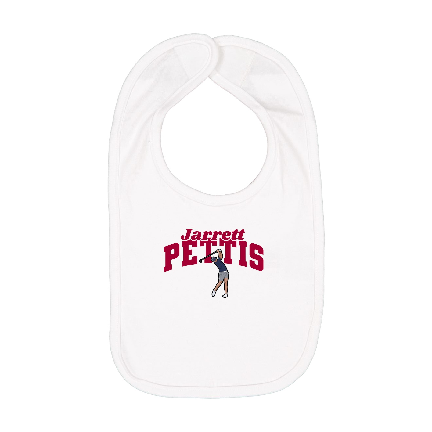 Infant Bib — Signature Arch in White