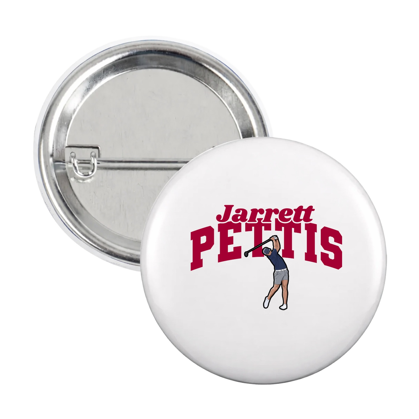 Game Day Button — Signature Arch in White