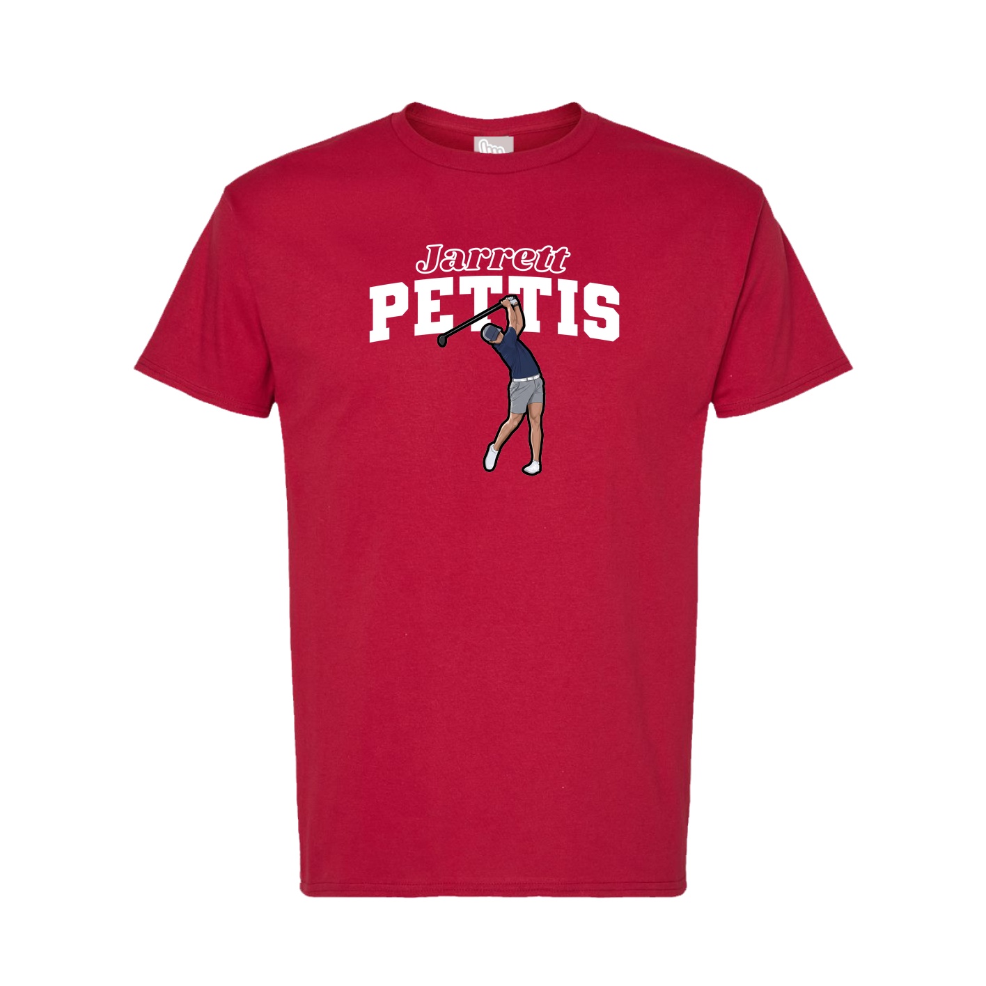 Tee — Name Arch in Crimson