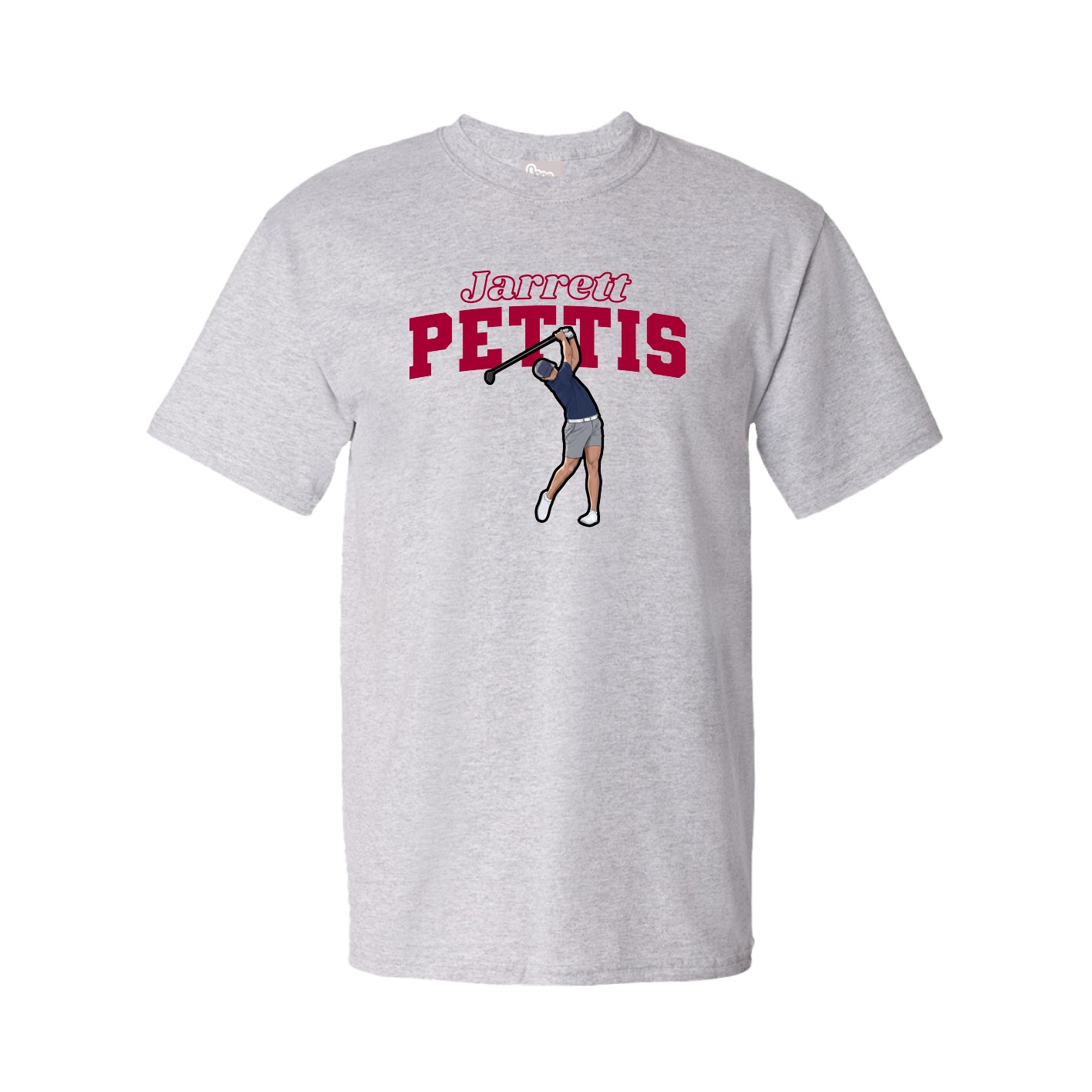 Youth Tee — Name Arch in Grey