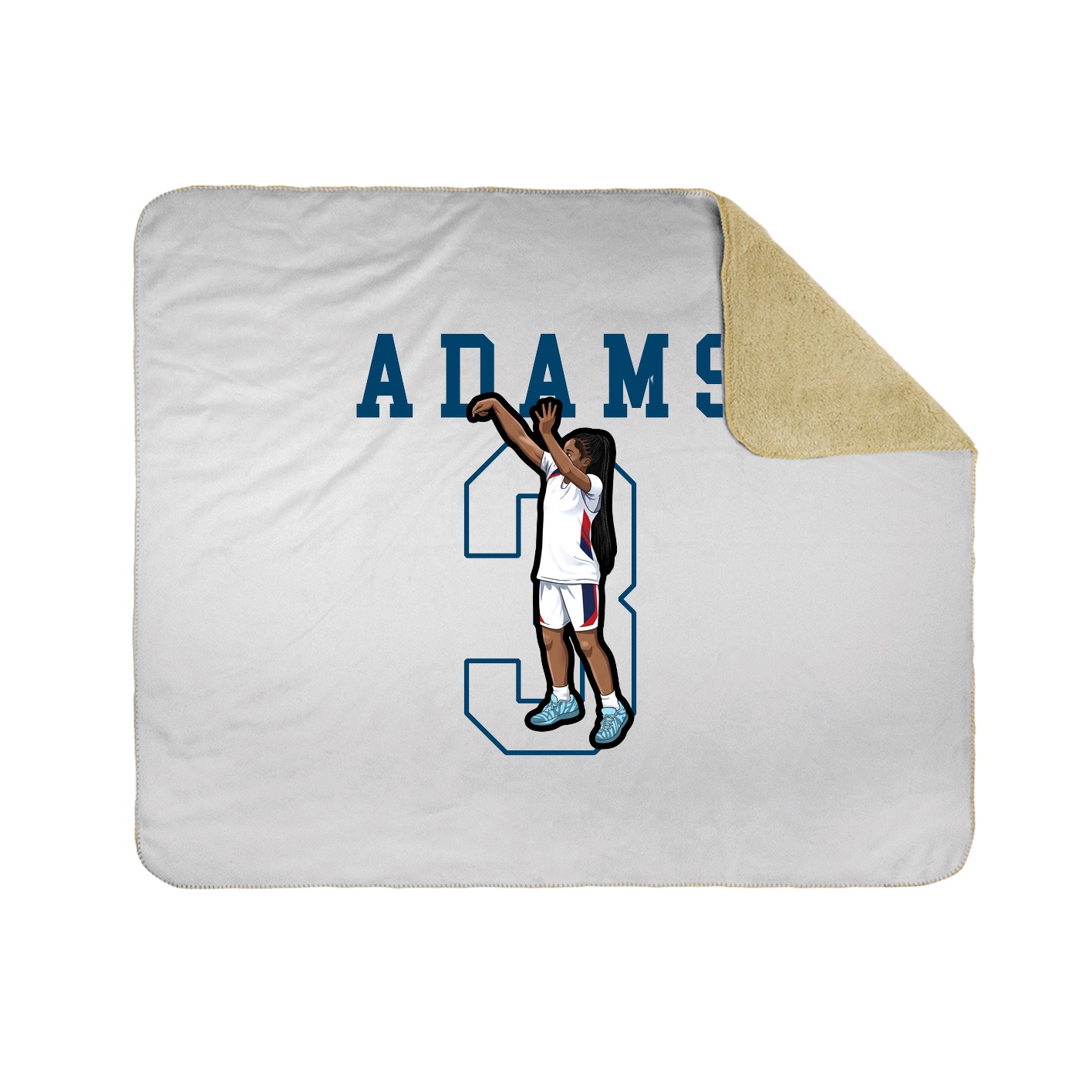 50x60 Sherpa Lined Throw Blanket