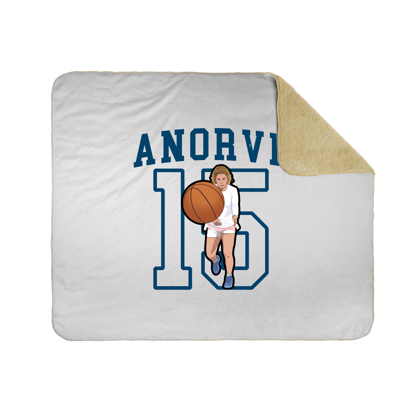 Throw Blanket — Shirsey in White