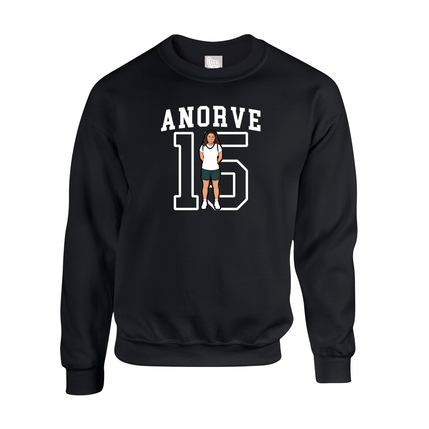Fleece Crew — Shirsey in Black