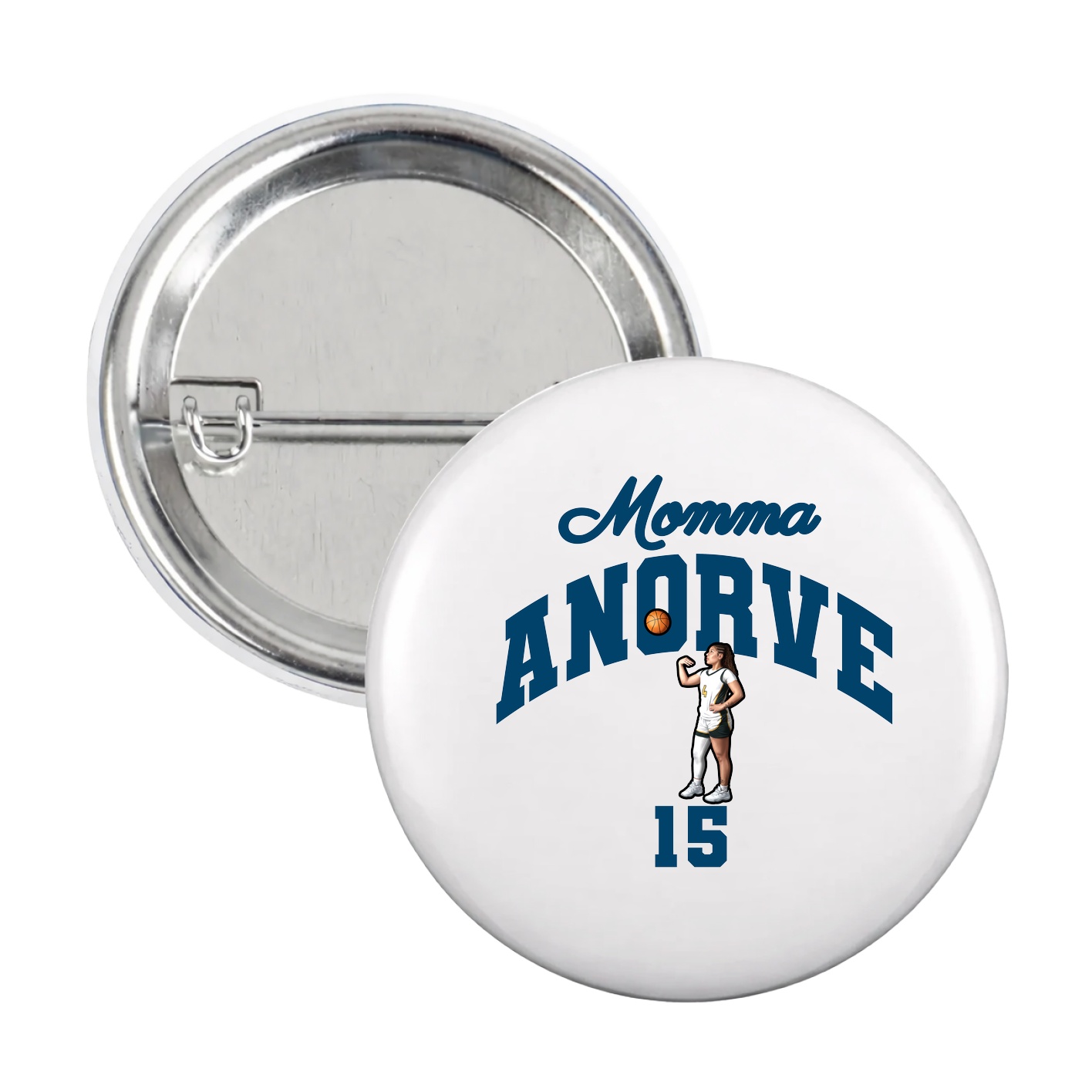 Game Day Button — Mothers Day Arch in White