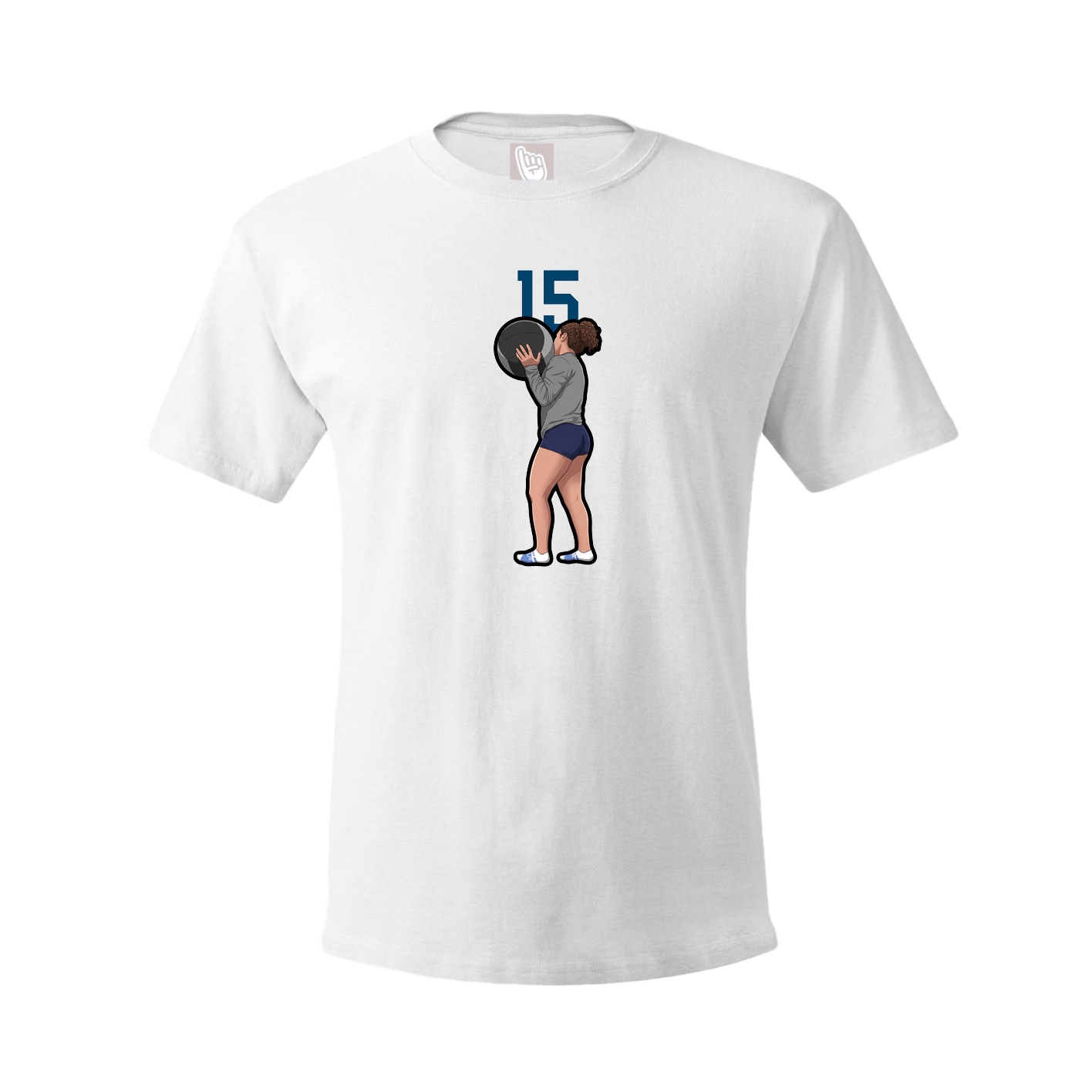 Tee — Number Top in White