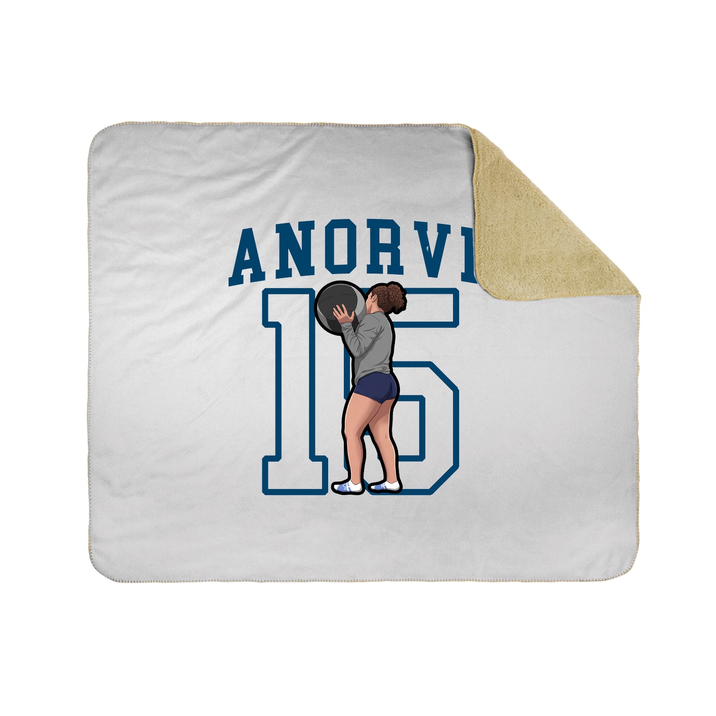 Throw Blanket — Shirsey in White