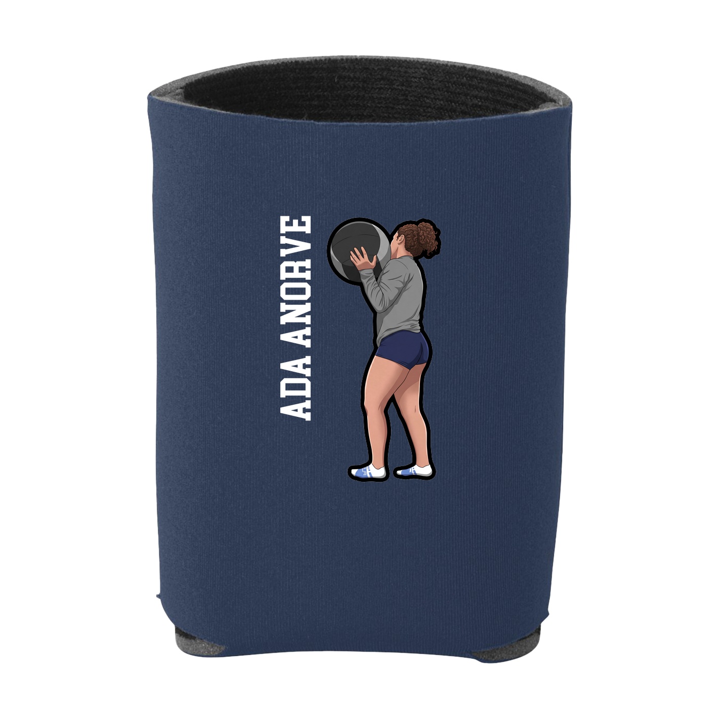Can Holder — Name Vertical in Navy