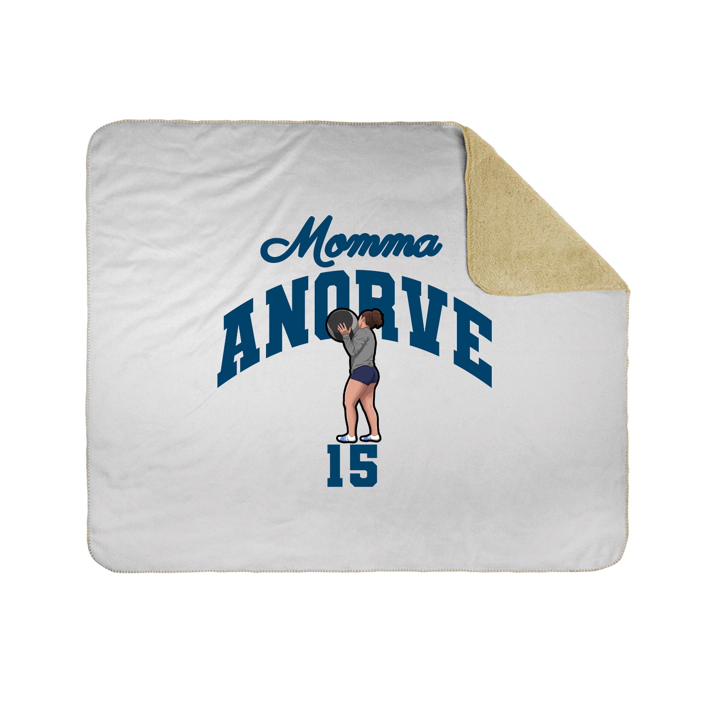 Throw Blanket — Mothers Day Arch in White