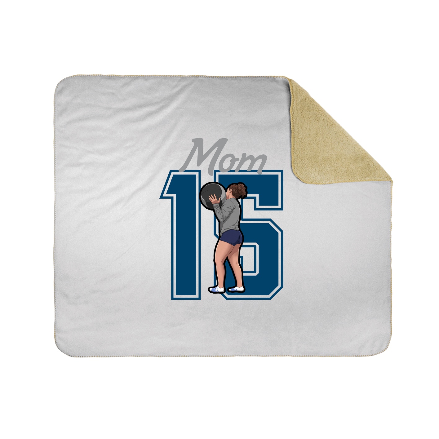 Throw Blanket — Mothers Day Shirsey in White
