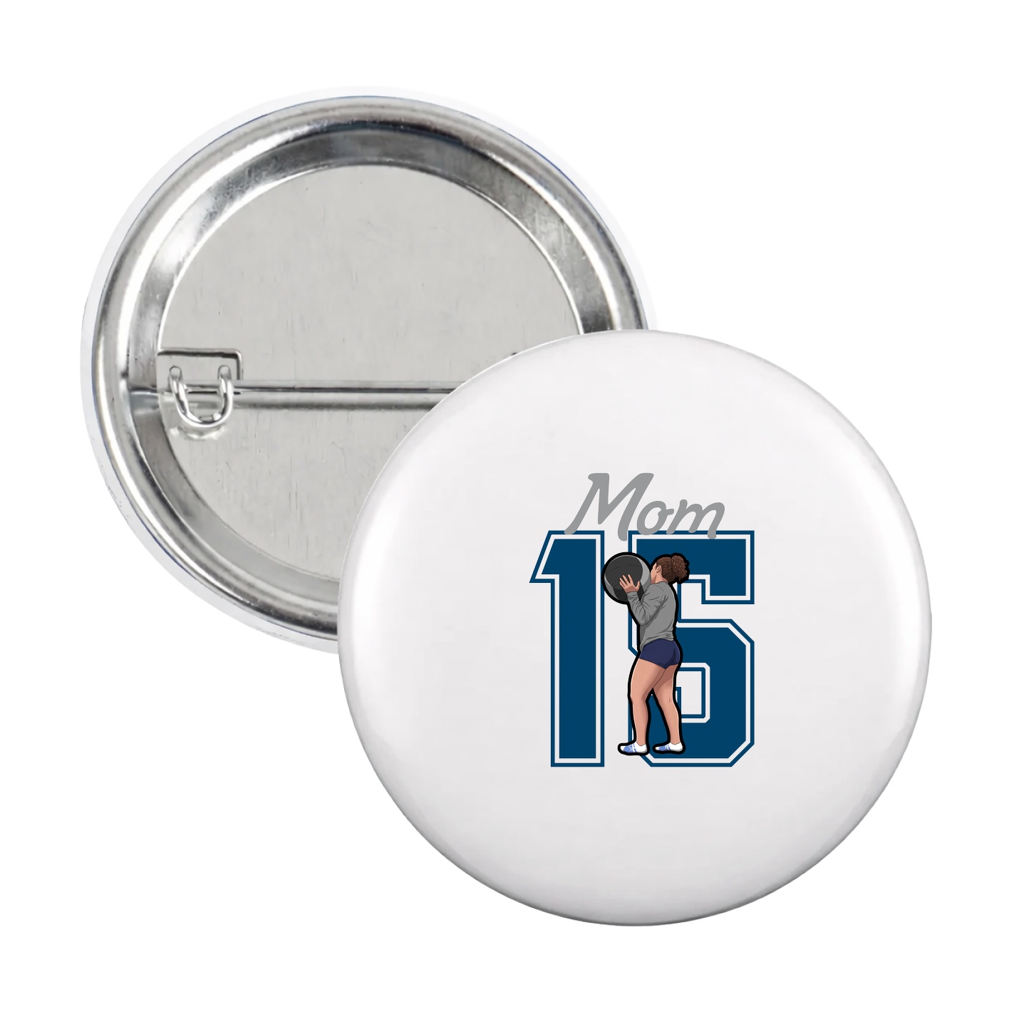 Game Day Button — Mothers Day Shirsey in White