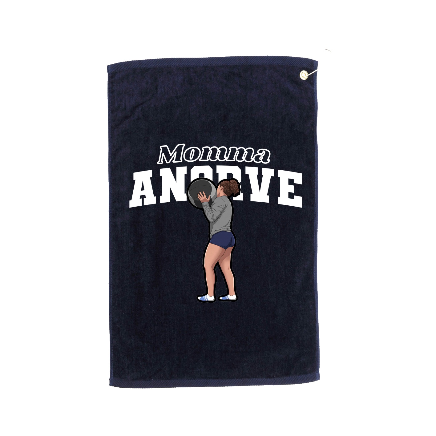 Golf Towel — Mothers Day Block in Navy