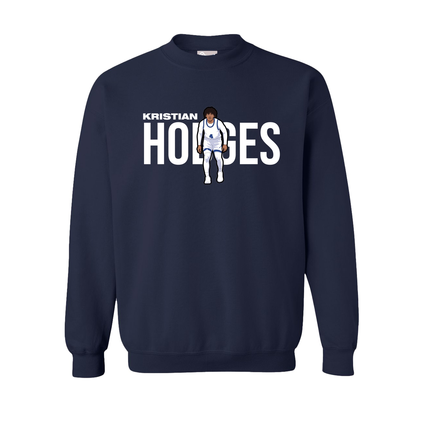 Fleece Crew — Player Name in Navy