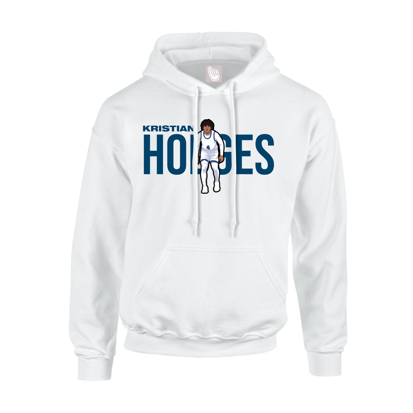Youth Hoodie — Player Name in White