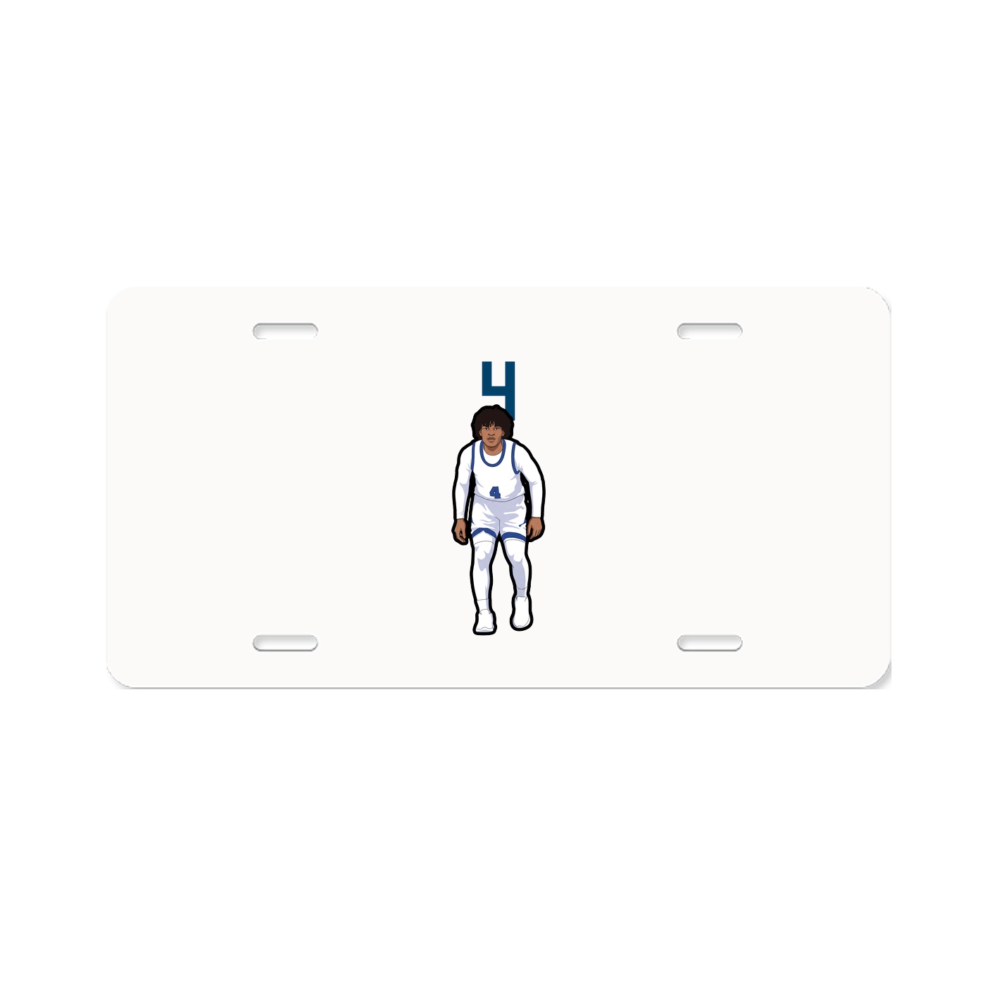License Plate — Number Top in Classic