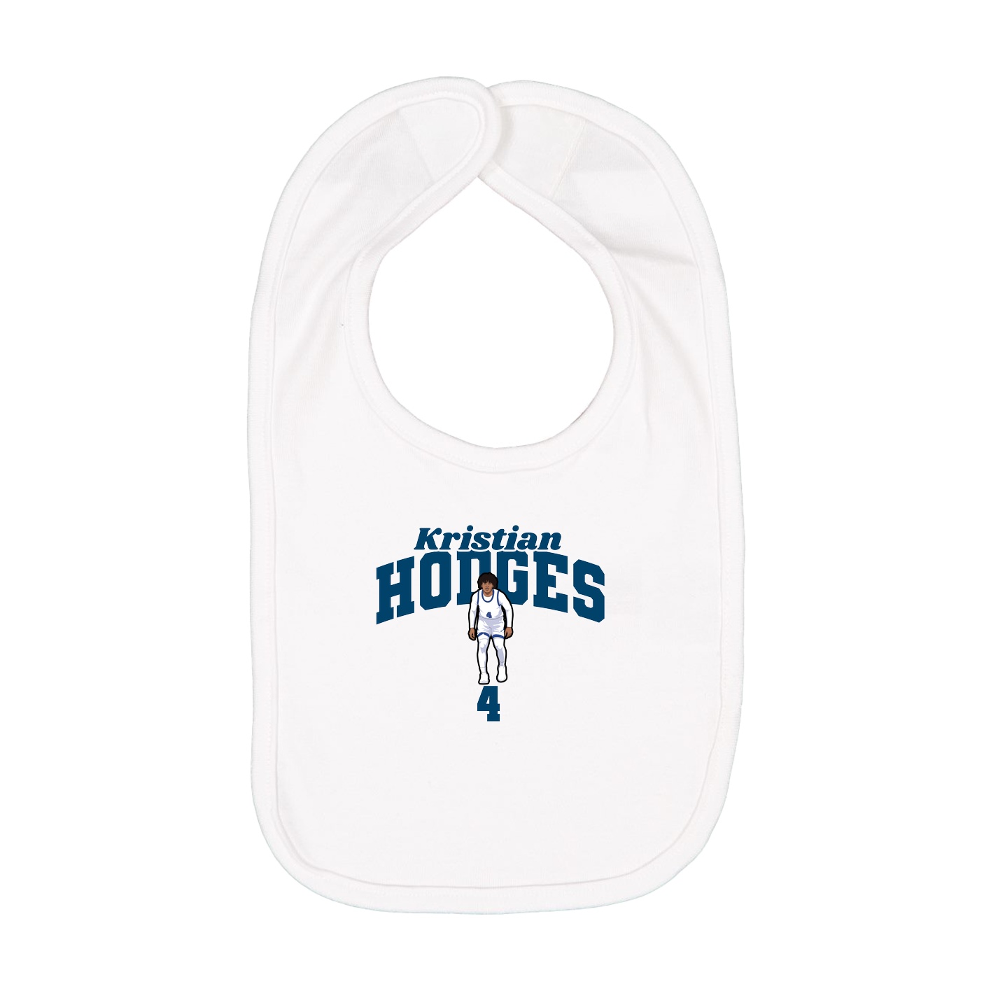 Infant Bib — Signature Arch in White