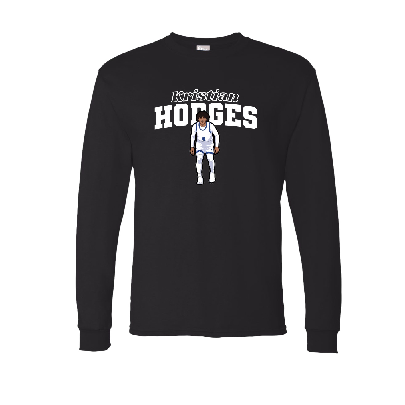 Long Sleeve Tee — Name Arch in Black