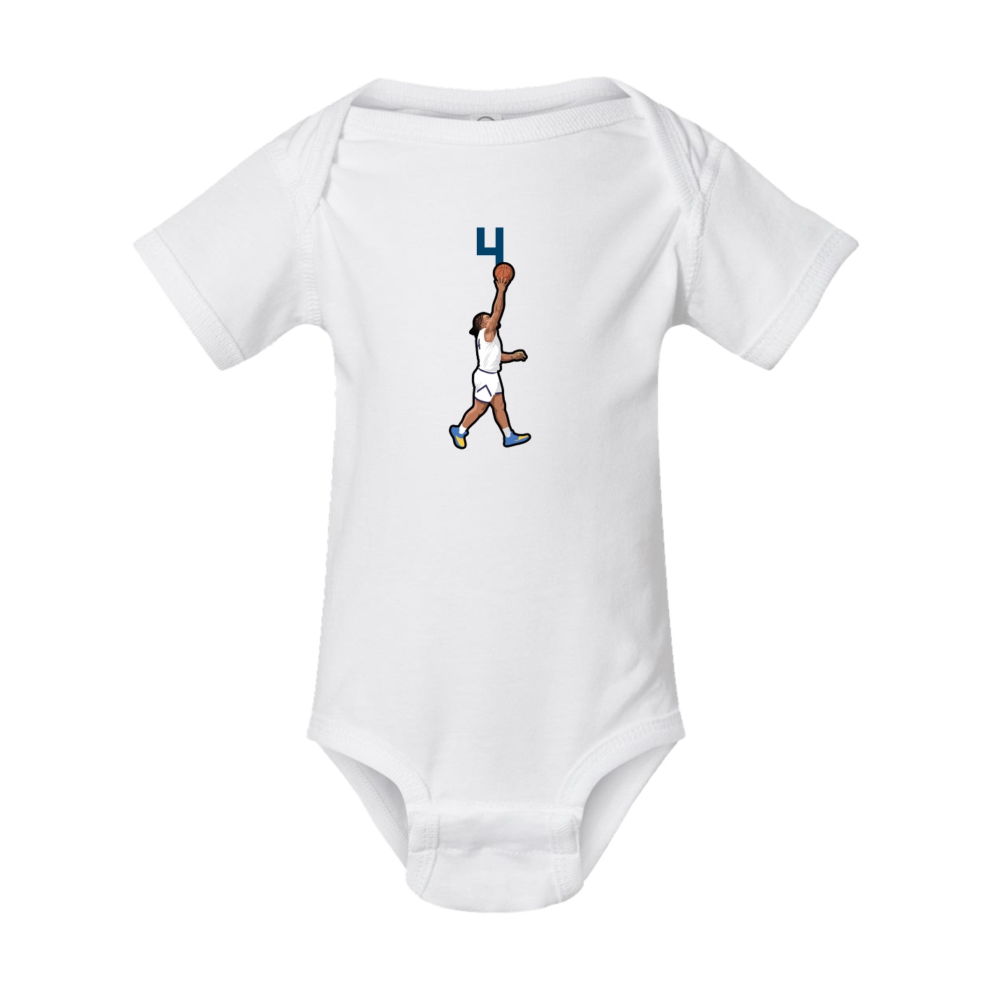 Baby Onesie — Number Top in White