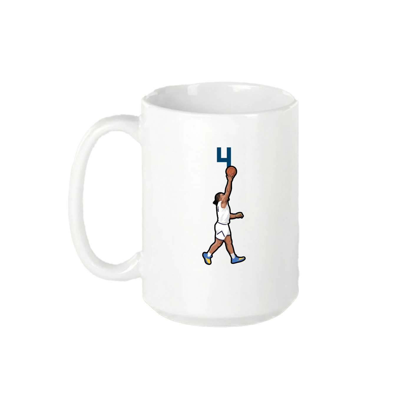 15oz Coffee Mug — Number Top in White