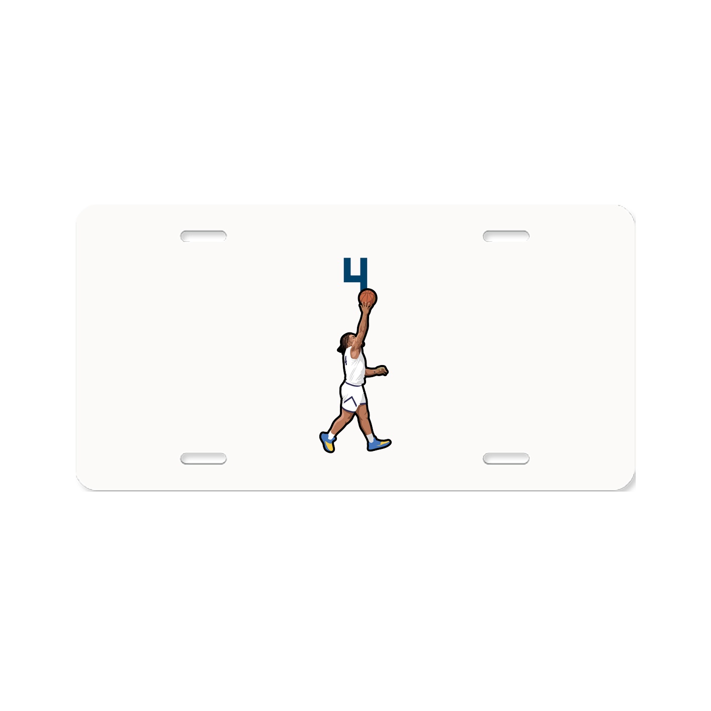 License Plate — Number Top in Classic