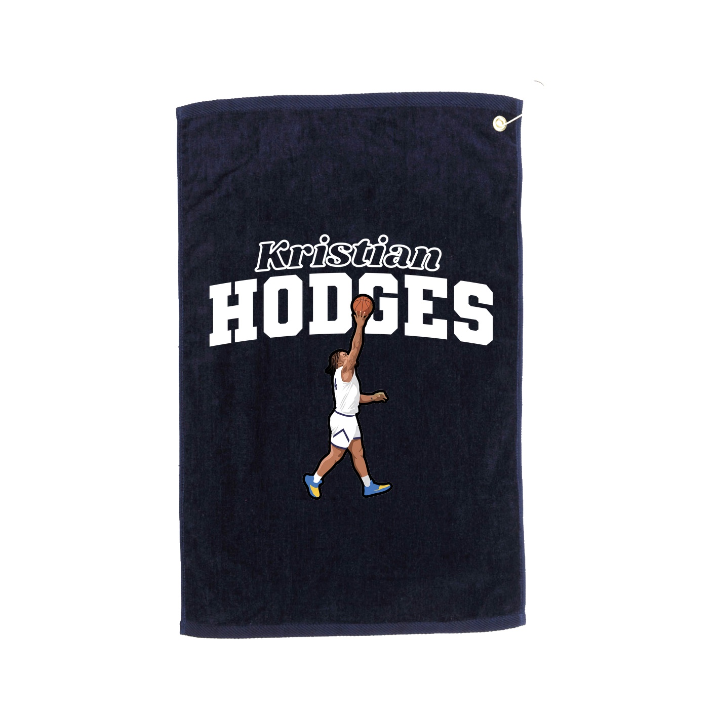 Golf Towel — Name Arch in Navy