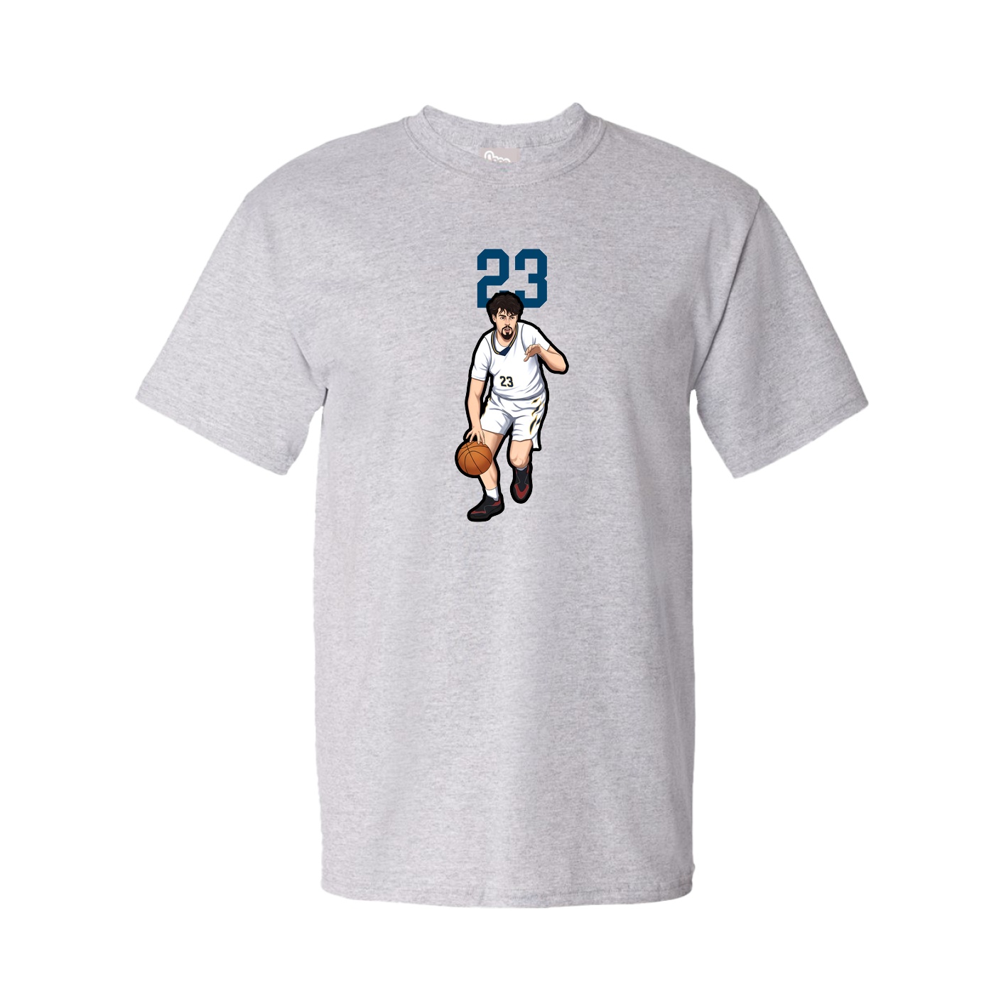 Youth Tee — Number Top in Grey