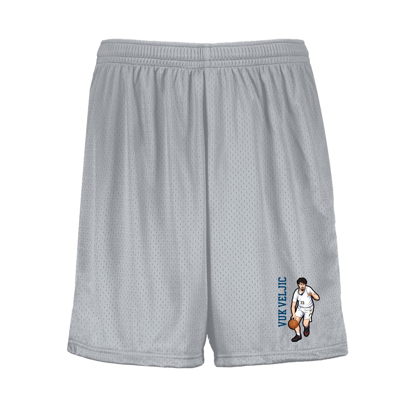Shorts — Name Vertical in Silver