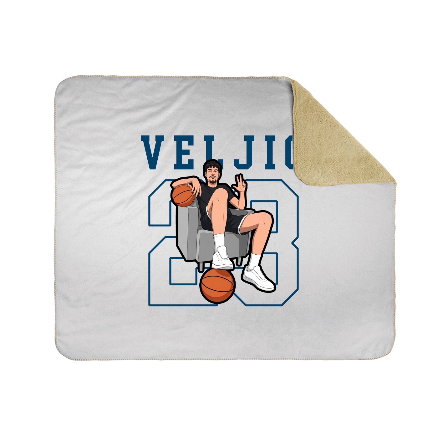 Throw Blanket — Shirsey in White