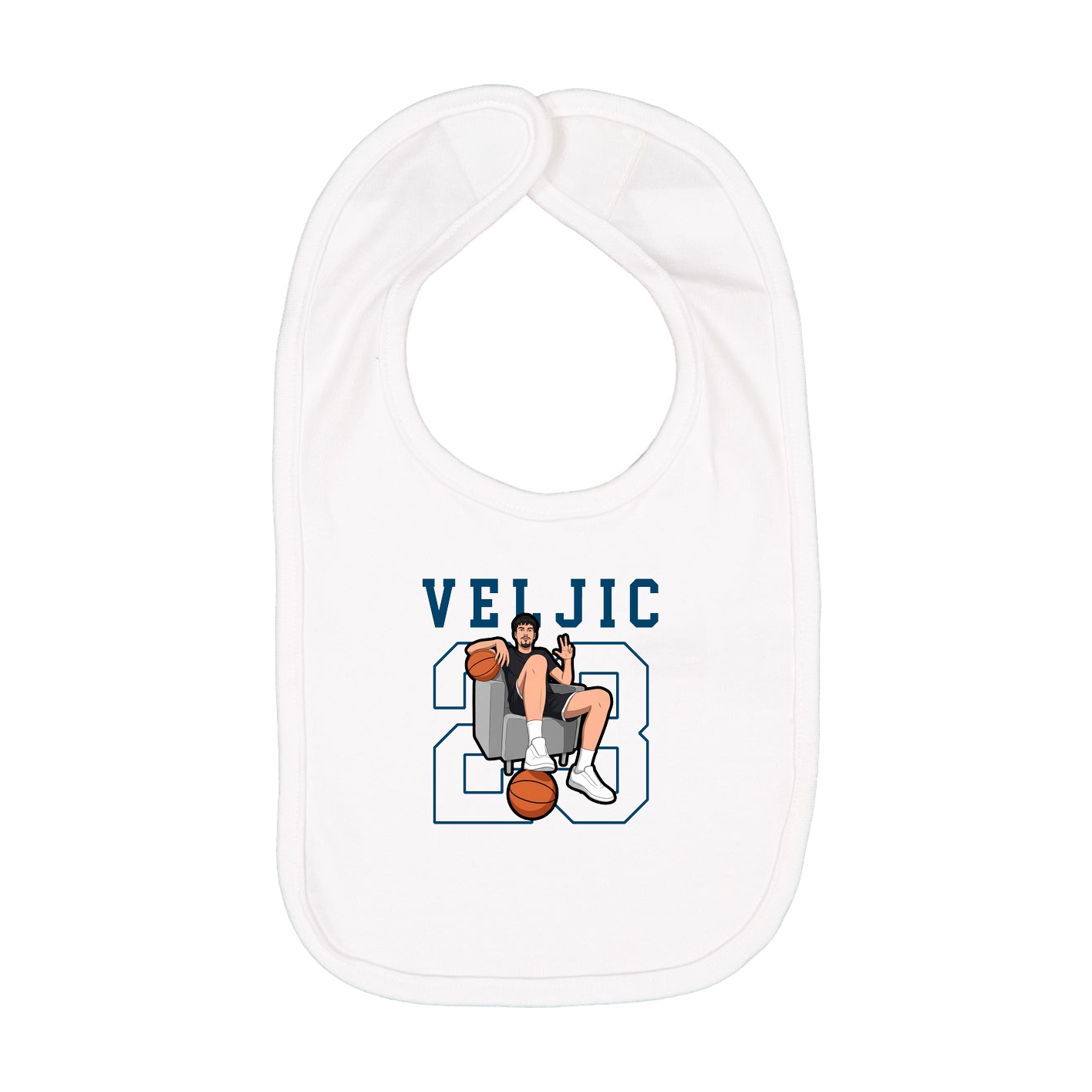 Infant Bib — Shirsey in White