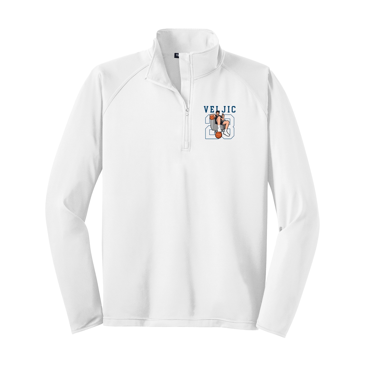 Q-Zip Pullover — Shirsey in White