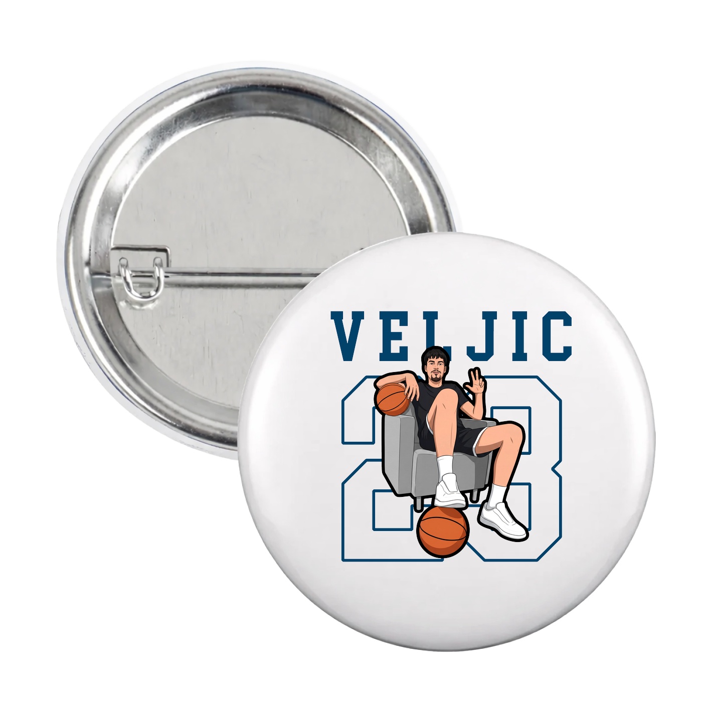 Game Day Button — Shirsey in White