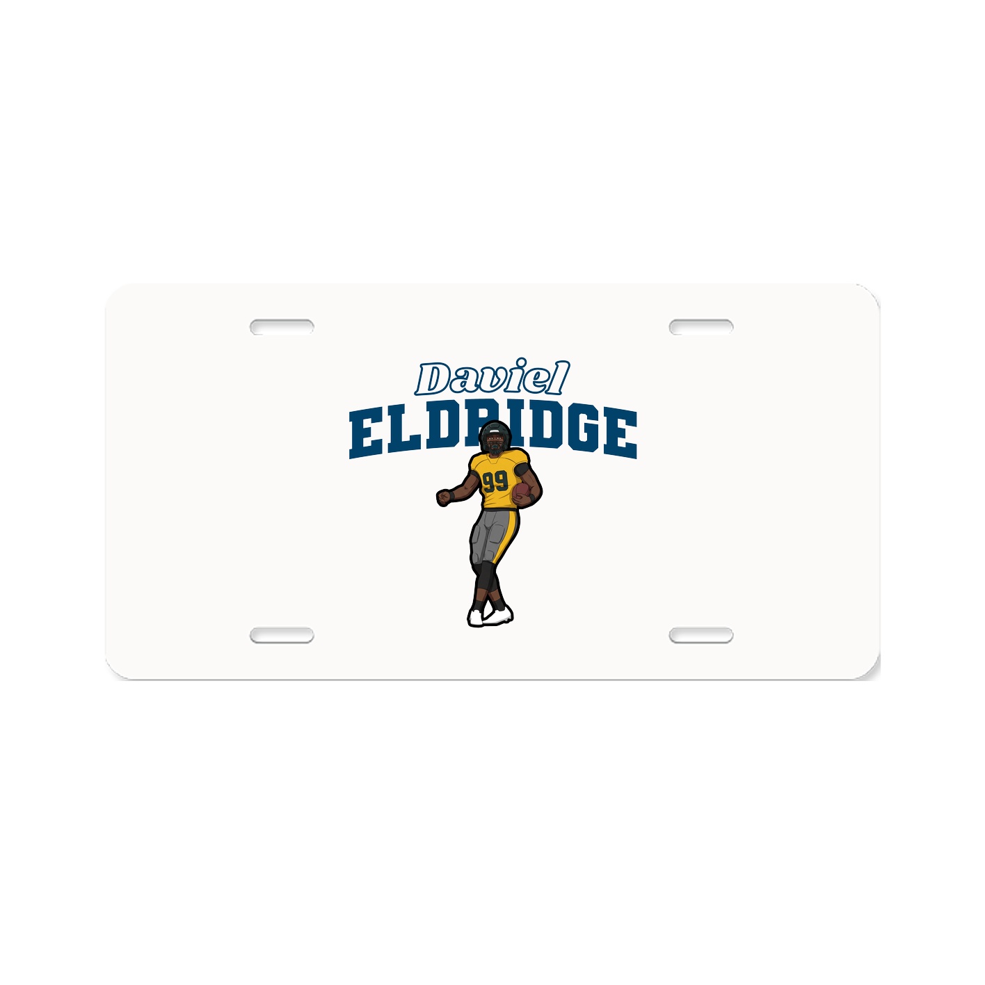 License Plate — Name Arch in Classic